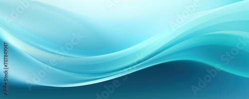 Cyan background image for design or product presentation, with a play of light and shadow, in light blue tones 