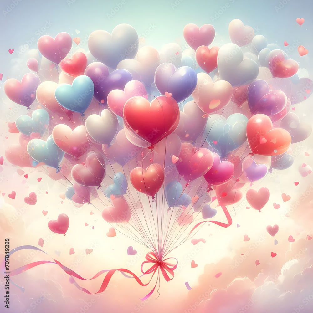 Hearts in Harmony: A Whimsical Dance Above a Focal Point.