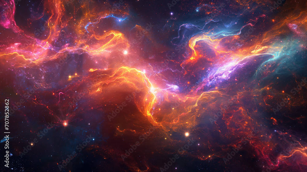 5353X3000 pixel,300DPI,size 17.5 X 10 INC. luminous neon galaxy, with vibrant starbursts, glowing gas clouds 5353X3000 pixel,300DPI,size 17.5 X 10 INC. luminous neon galaxy, with vibrant starbursts, glowing gas clouds