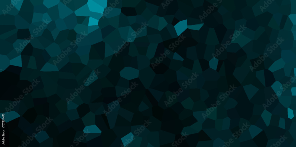 Dark Mint Broken Stained Glass Background with Black lines. Voronoi diagram background. Seamless pattern shapes vector Vintage Illustration background. Geometric Retro tiles pattern Dark Mint Broken Stained Glass Background with Black lines. Voronoi diagram background. Seamless pattern shapes vector Vintage Illustration background. Geometric Retro tiles pattern