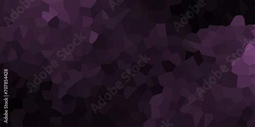 Dark Purple vector polygon abstract layout. Abstract dark purple triangle mosaic texture. Patterns in purple Colors low Poly background. Creative halftone style with gradient illustration. 