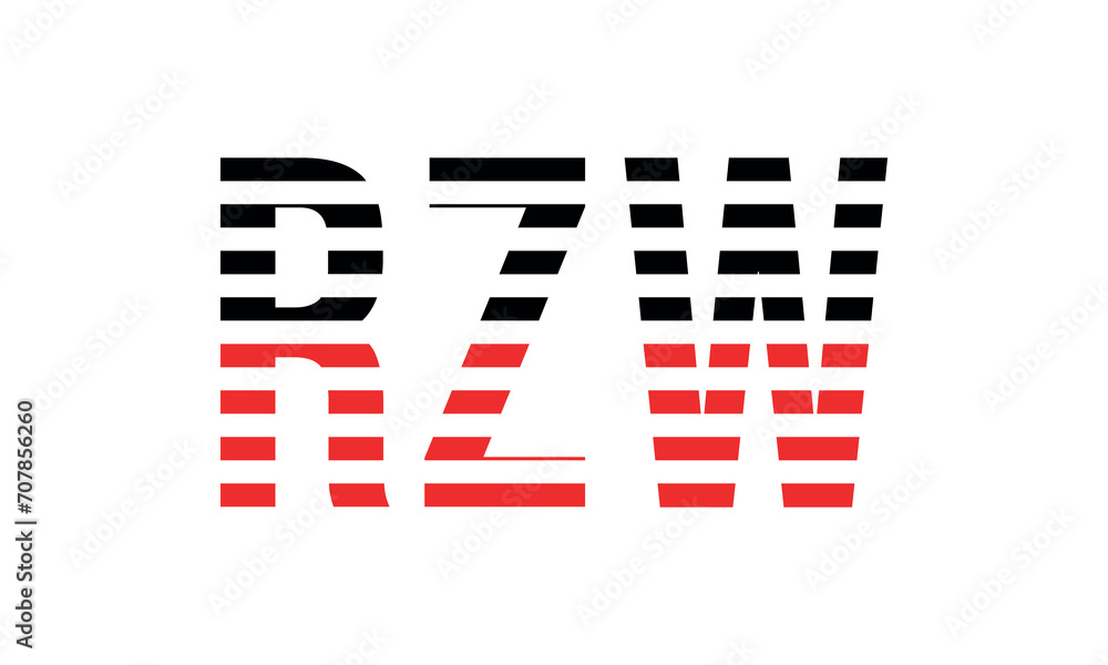 RZW three initial letter iconic line negative space minimal logo design vector template. monogram, abstract, wordmark, business, typography, minimalist, brand, company, flat, modern, unique, simple RZW three initial letter iconic line negative space minimal logo design vector template. monogram, abstract, wordmark, business, typography, minimalist, brand, company, flat, modern, unique, simple