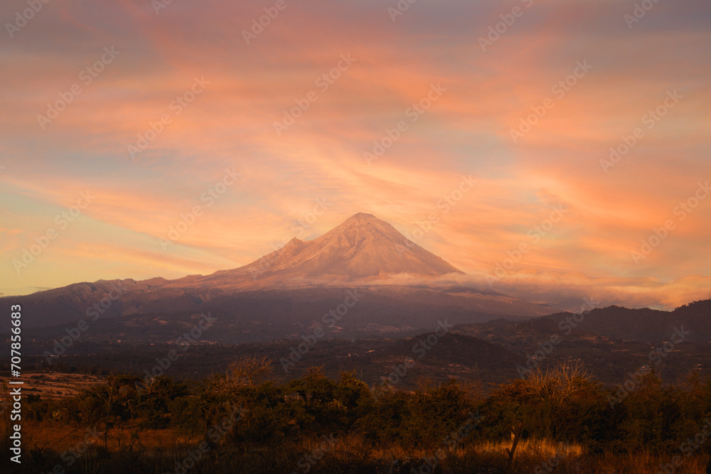 Popocatépetl desde Yecapixtla Morelos