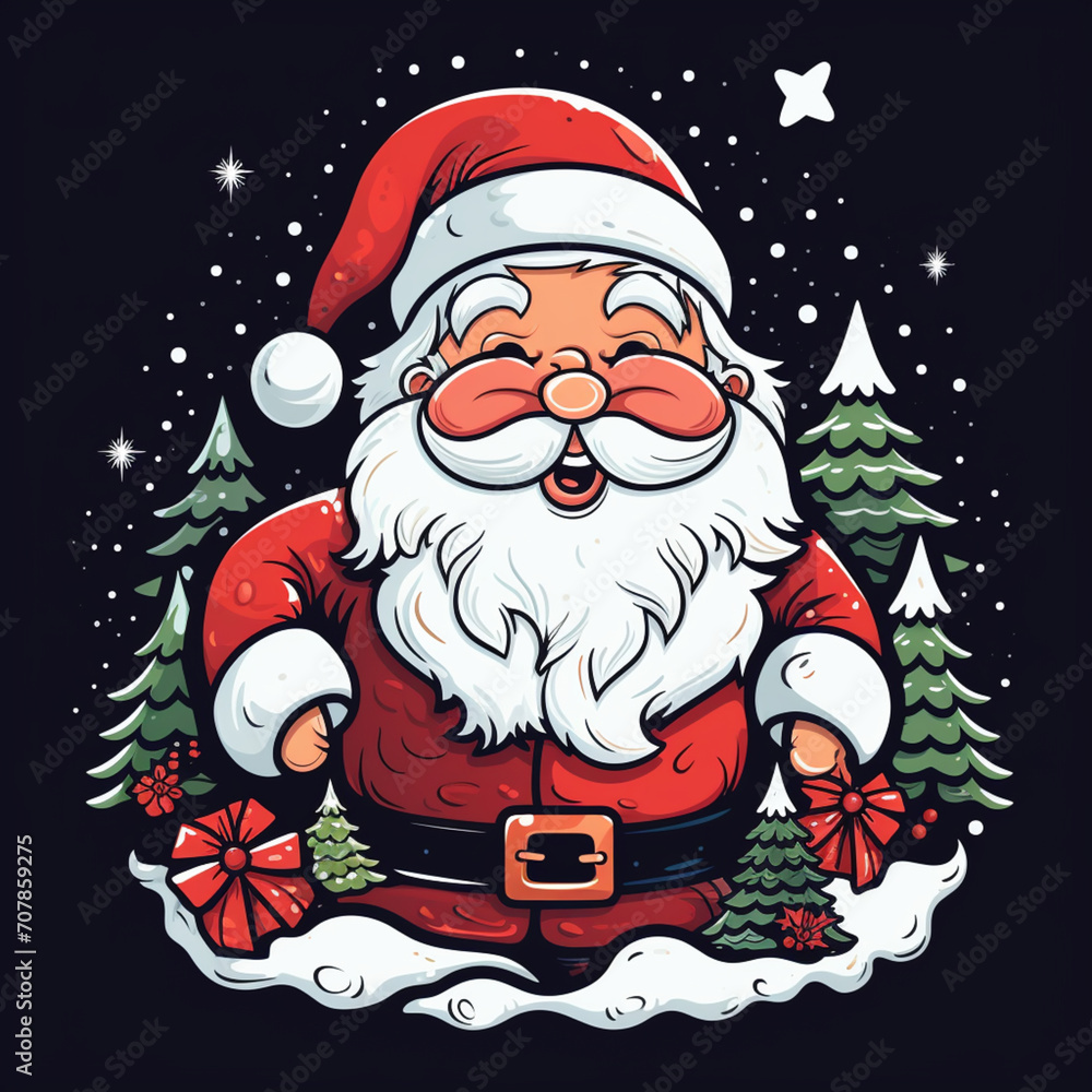 Santa Claus illustration cartoon Santa Claus illustration cartoon