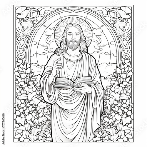 Jesus coloring page
