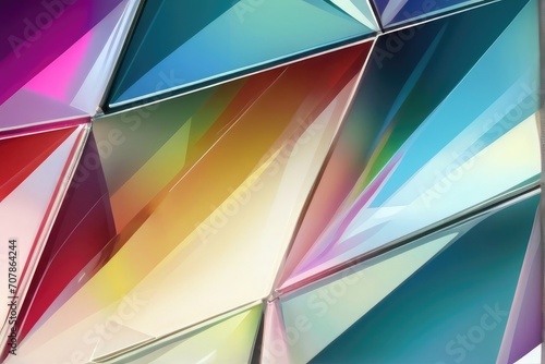 Colorful Holographic glass texture background top view glitter studio mockup