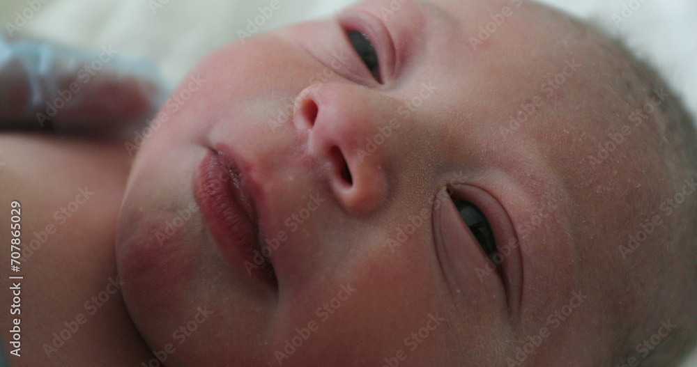 Newborn infant baby after birth Newborn infant baby after birth