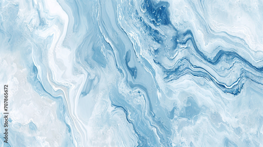 Baby blue & white marble background Baby blue & white marble background
