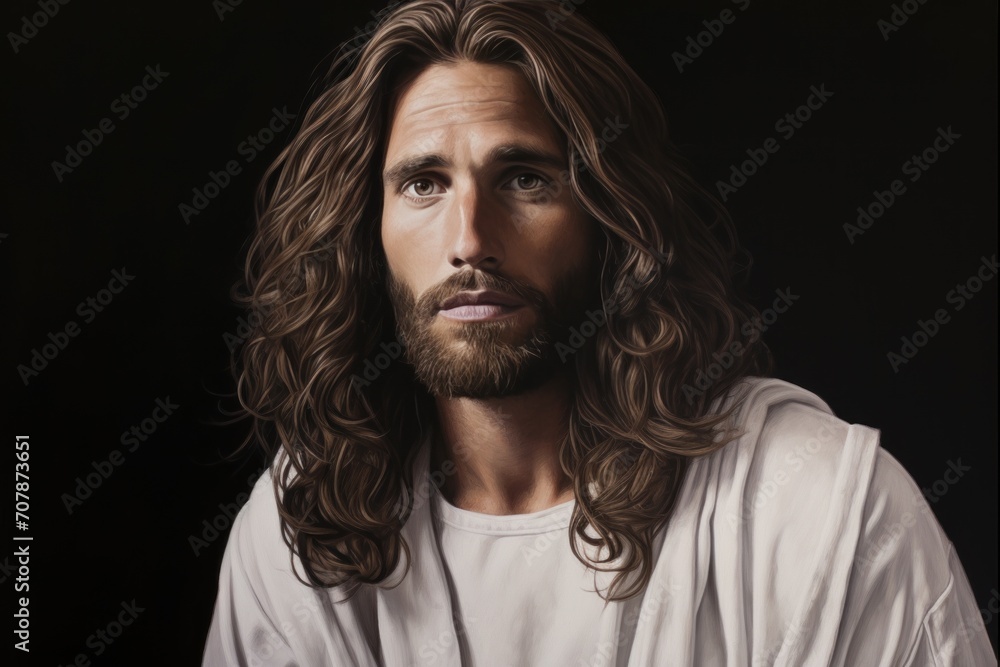 Portrait of Jesus Christ Son of God,savior of mankind Portrait of Jesus Christ Son of God,savior of mankind