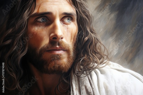 Portrait of Jesus Christ Son of God,savior of mankind