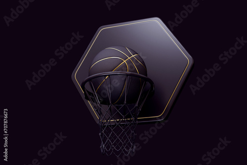 casino betting gambling basketball balls banner 3d render 3d rendering illustration 