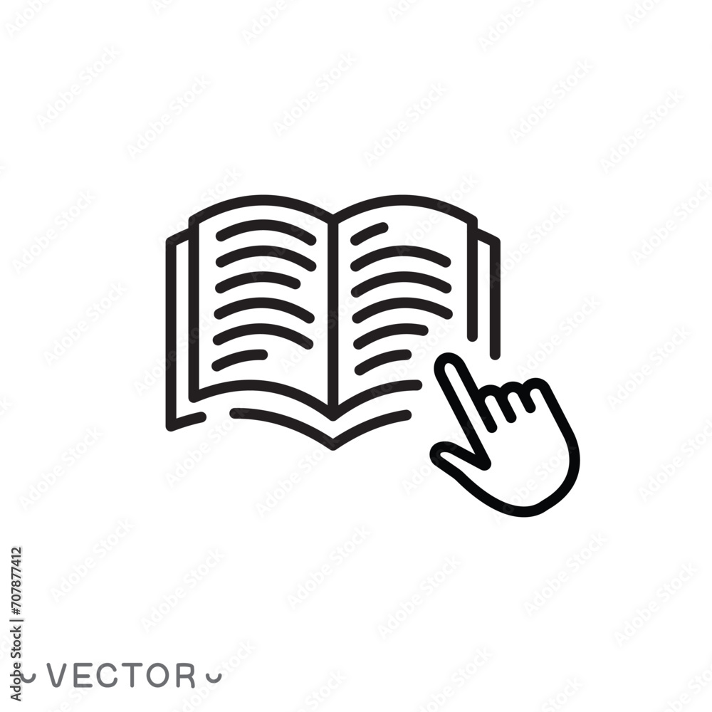 ebook icon, electronic education, online learning thin line symbol isolated on white background, editable stroke eps 10 vector illustration ebook icon, electronic education, online learning thin line symbol isolated on white background, editable stroke eps 10 vector illustration