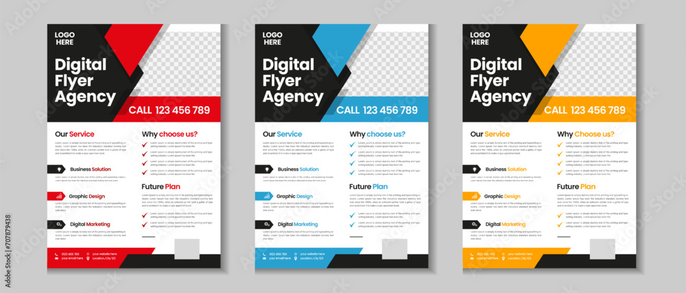 Business flyer collection, corporate poster, flyer bundle, flyer brochure design, annual report, proposal, leaflet, company profile, digital marketing poster and a4 layout with mockup
