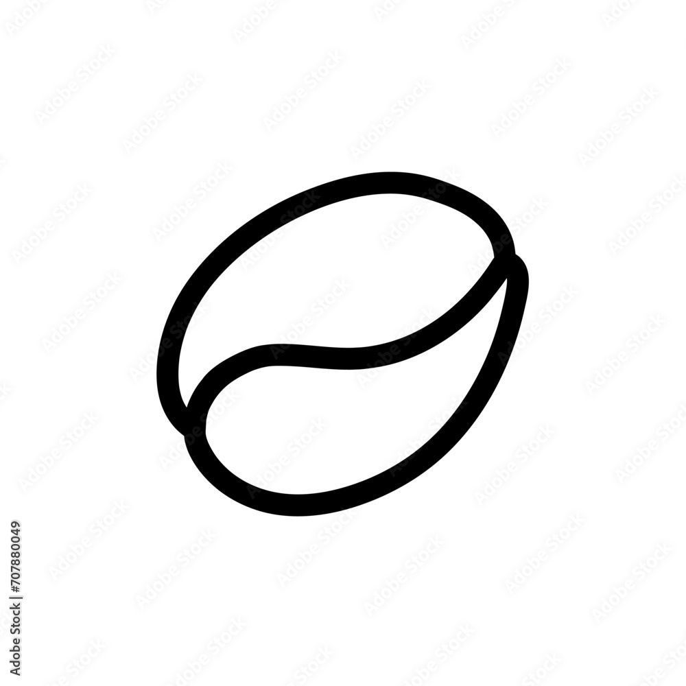 vector coffee beans icon isolated on white background vector coffee beans icon isolated on white background
