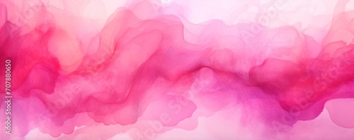 Fuchsia abstract watercolor background © Celina