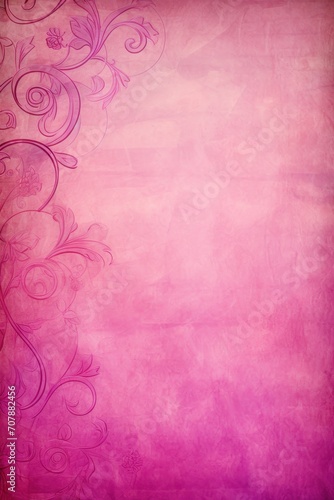 Fuchsia soft pastel background parchment with a thin barely noticeable floral ornament background