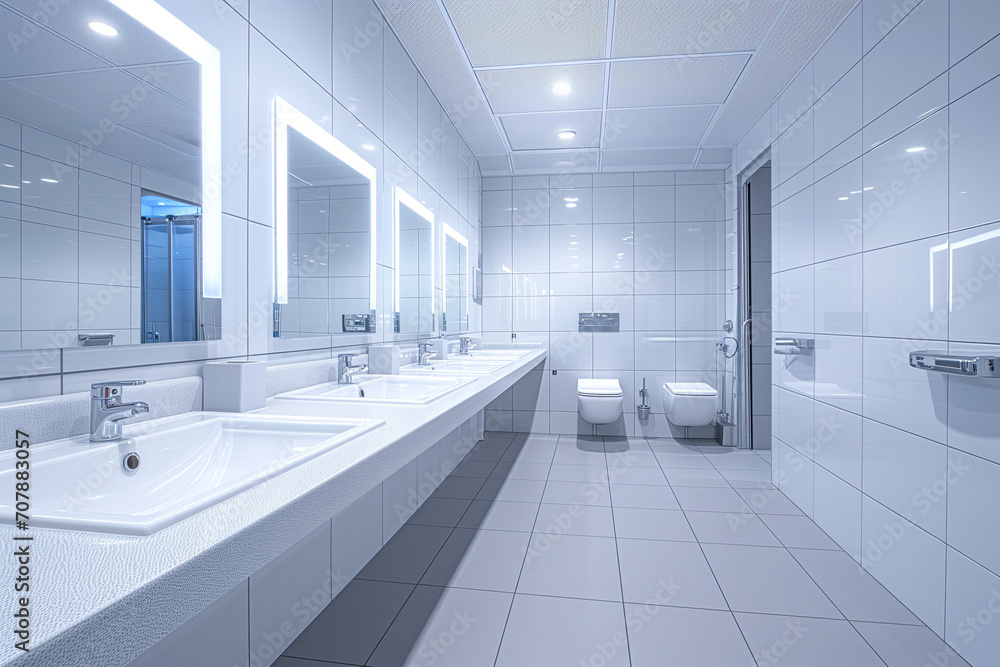 Modern interior of a public toilet. empty room, room. Modern interior of a public toilet. empty room, room.