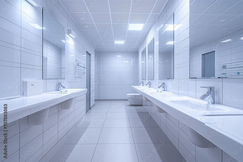 Modern interior of a public toilet. empty room, room. Modern interior of a public toilet. empty room, room.