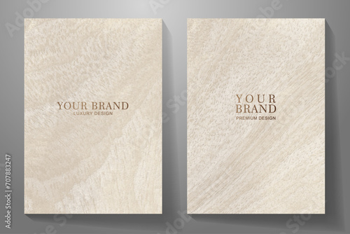 Elegant wood vector texture set. Modern textured background collection for cover design, invitation, brochure, booklet, flyer, note book, menu design. Luxury background. photo