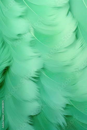 Green pastel feather abstract background texture © Celina