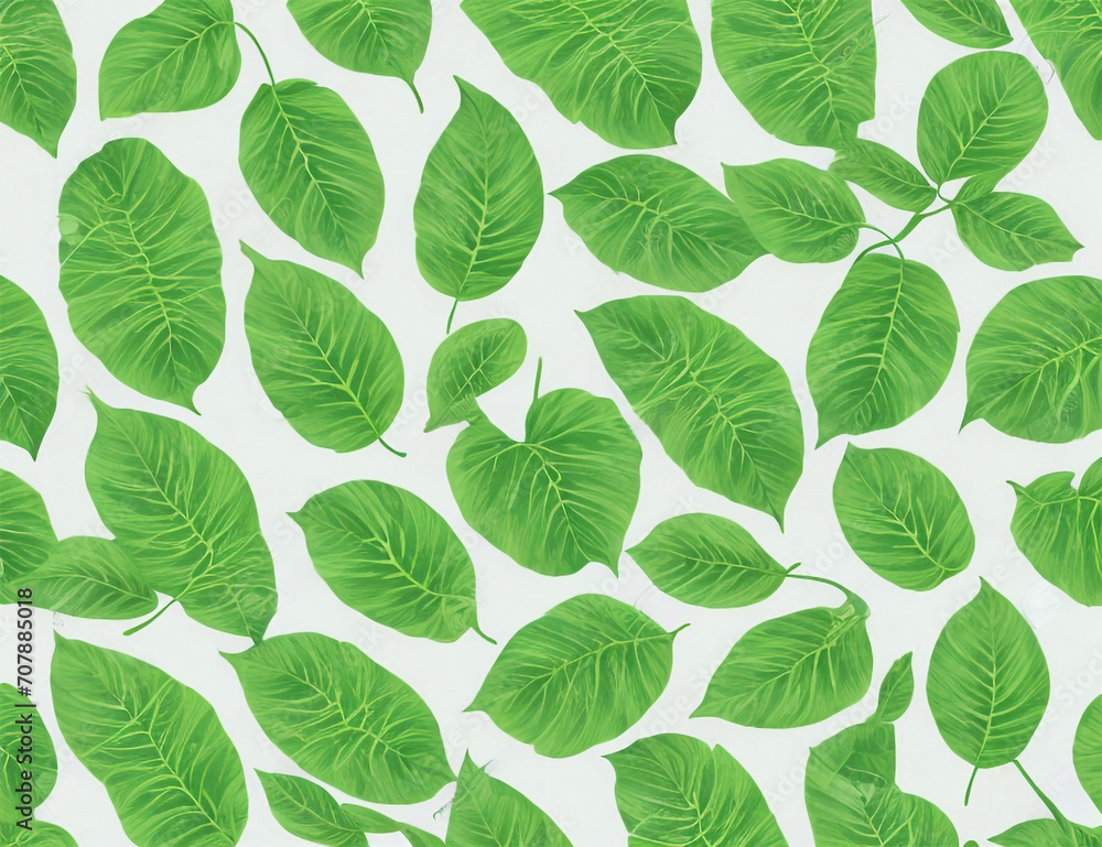 seamless pattern with leaves