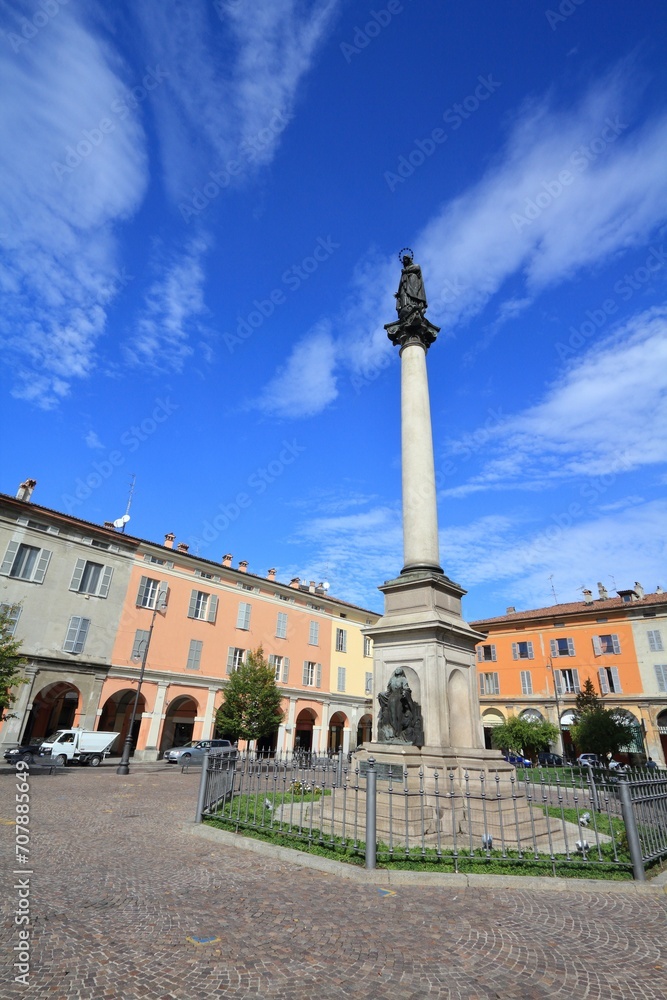 Town square in Piacenza, Italy