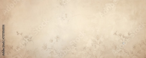 Hazelnut soft pastel background parchment with a thin barely noticeable floral ornament background