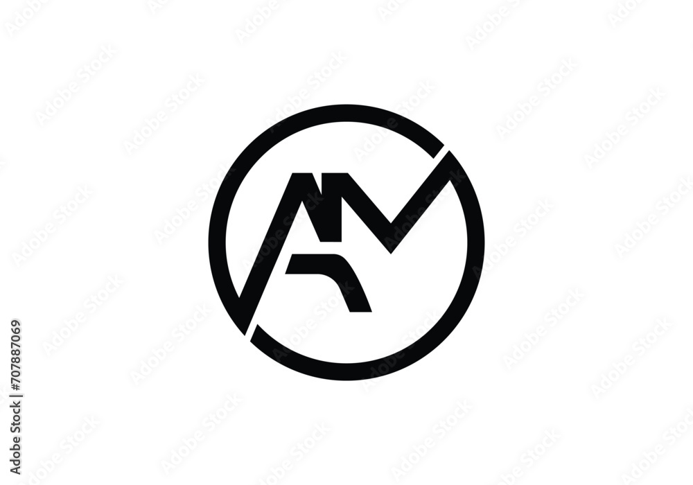 Initial monogram letter AM logo Design vector Template. AM Letter Logo Design.
Initial monogram letter AM logo Design vector Template. AM Letter Logo Design.