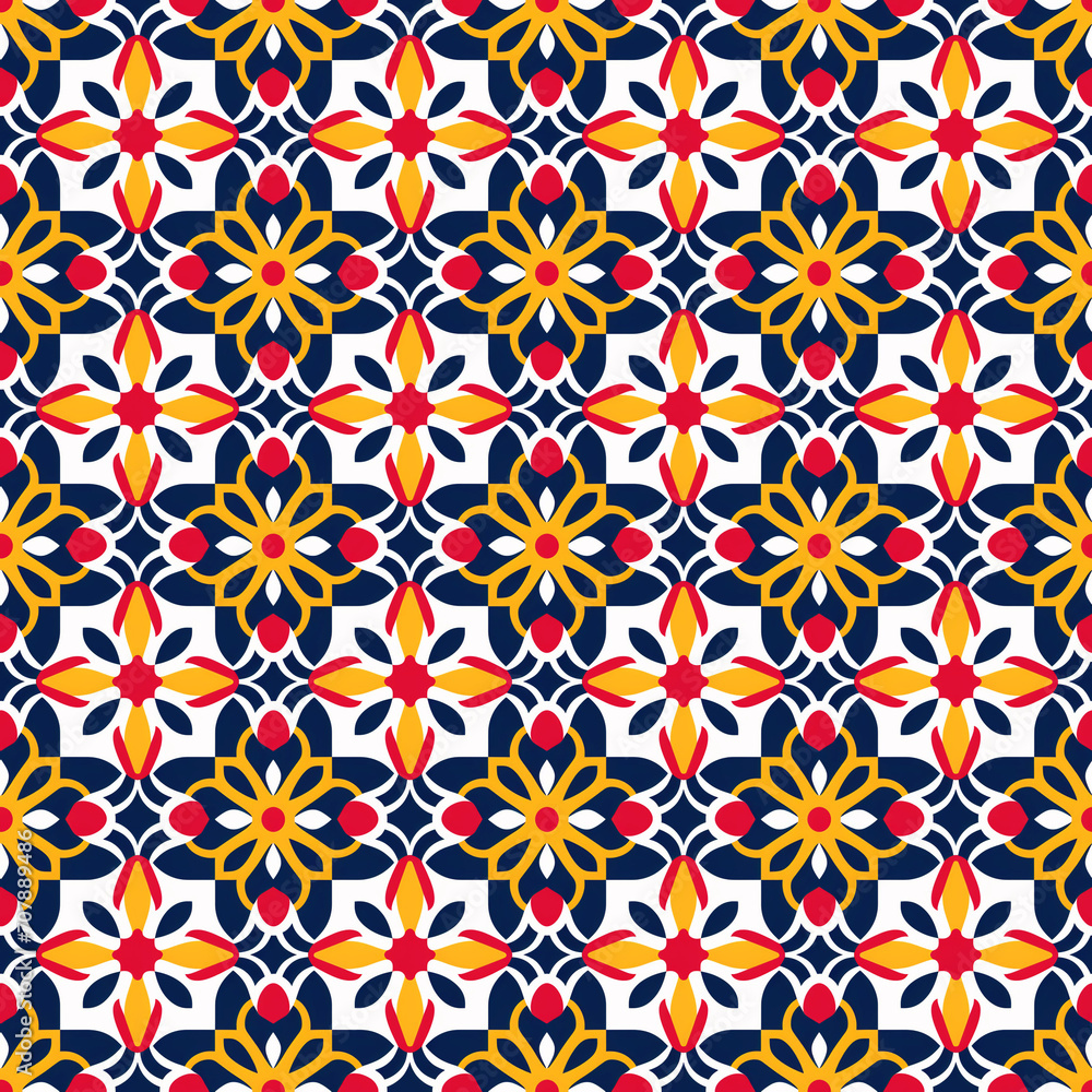 Singapore Peranakan seamless pattern, seamless tile, background, Peranakan culture, Nyonya motifs, Nyonya pattern, colorful background, vibrant color