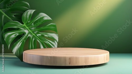 beautiful grain natural shape wooden podium table modern design with sunlight