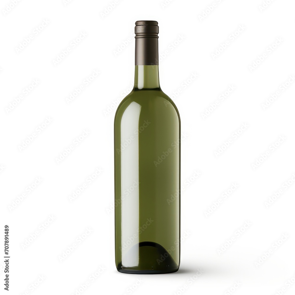 Wine bottle wihtout label