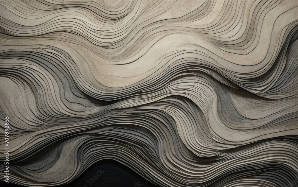 Obraz premium Abstract Texture Crumpled Polyethylene White Grey Background