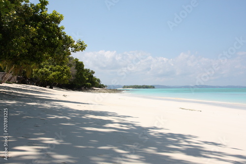 Paysage paradisiaque de l'ile de Nosy Iranja et ses plages sauvages