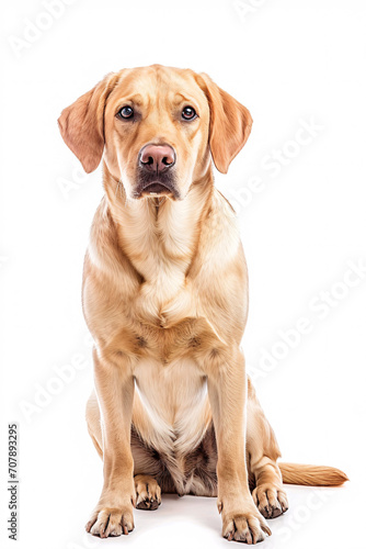 Labrador Retriever dog isolated on white background