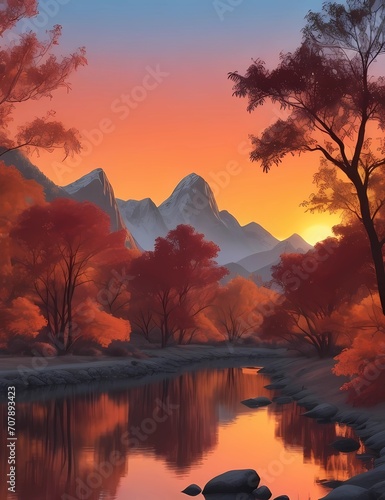 Sunset in the mountains © Leonan