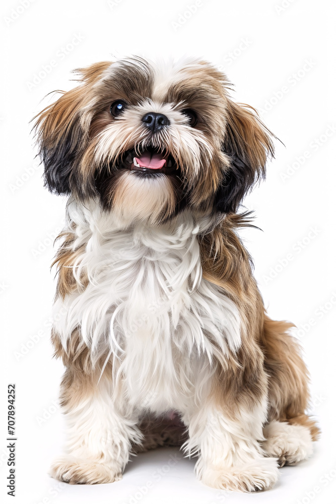 Shih Tzu dog isolated on white background Shih Tzu dog isolated on white background