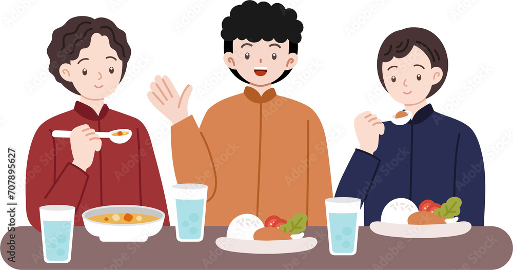 Muslim people eat together iftar suhoor eid mubarak Muslim people eat together iftar suhoor eid mubarak