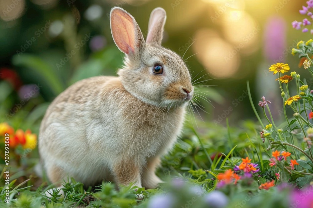 Fototapeta premium rabbit in the grass
