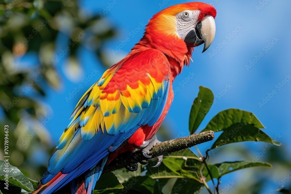 blue and yellow , rad macaw