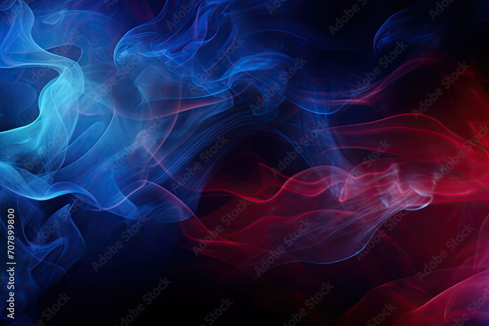 Fototapeta premium Abstract Color Smoke on Vintage Black Backdrop