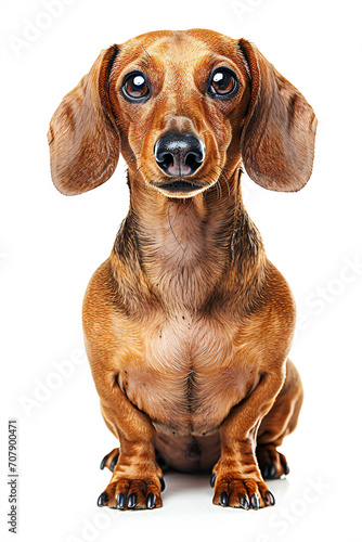 Dachshund dog isolated on white background