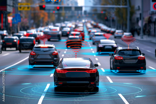 Autonomous driving with sensors in a big city