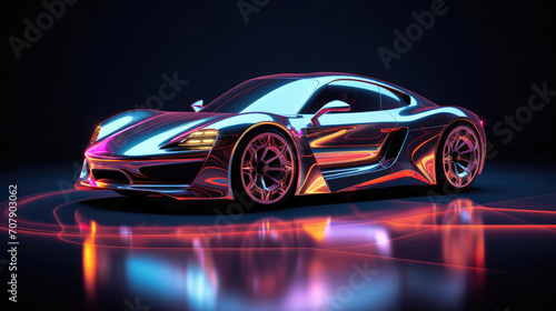 Super Car Hologram © cherezoff