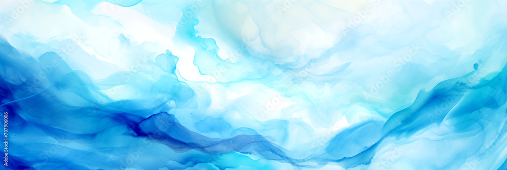 Fototapeta premium Dynamic Pearl Wallpaper, Watercolor Painting 