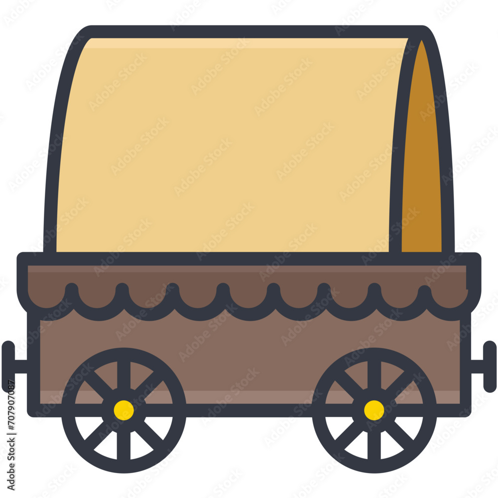 Naklejka premium Circus Wagon