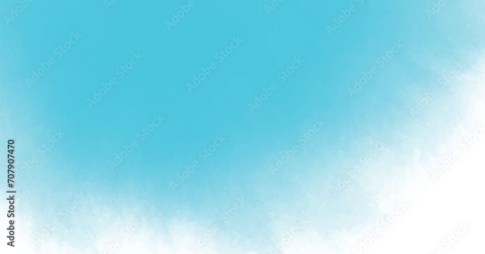 Fototapeta premium pastel sky blue background texture pattern blank space with soft puffy cloudy white center. Beautiful grunge blue background with space for making graphics design. sky blue watercolor background.