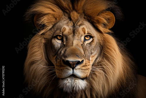 close up of a lion © mical