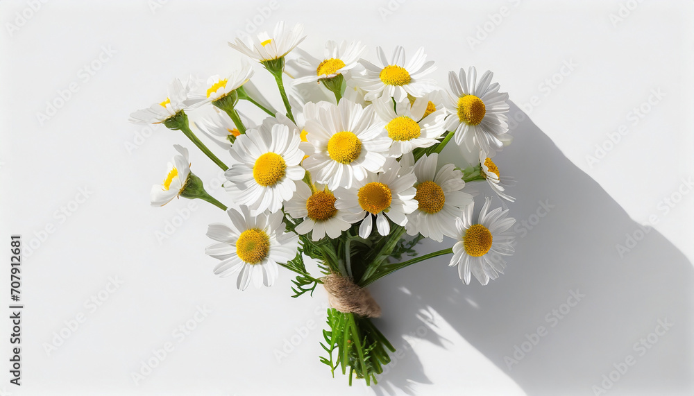 Bukiet kwiatów rumianku  - obrazy, fototapety, plakaty 