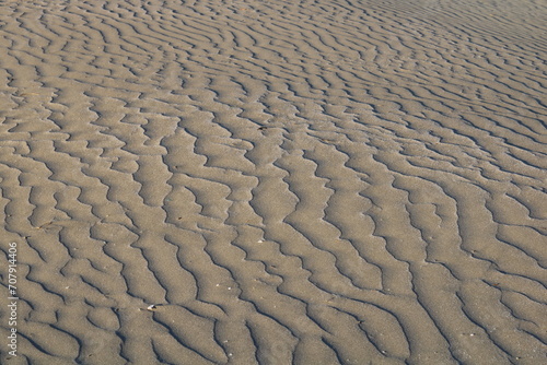 Wave pattern on the beach