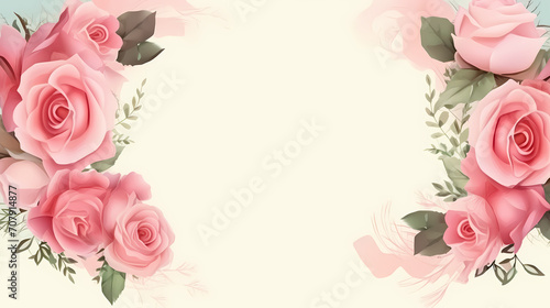 Beautiful pink rose bouquet flowers background, symbol of Valentine's Day, wedding, love